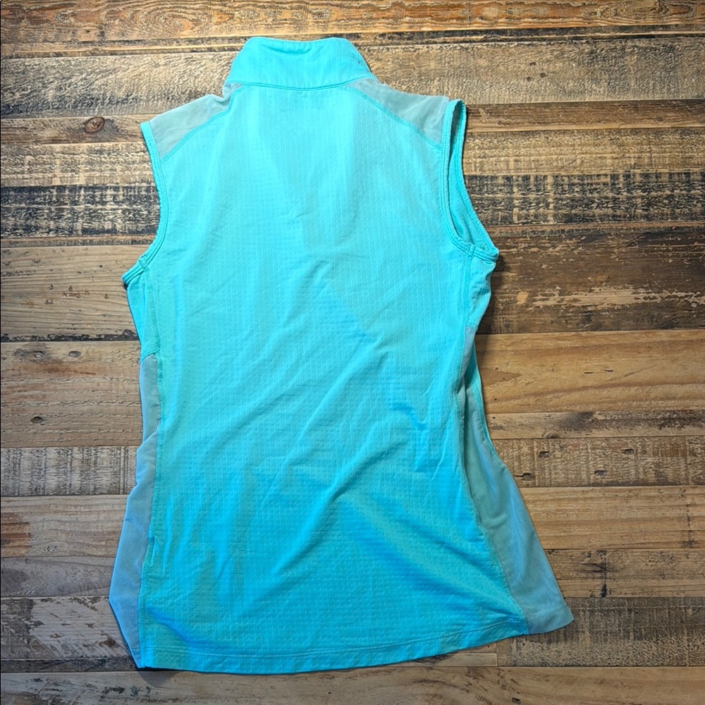 Dover riding sport blue/green sleeveless riding top size XS - Picture 6 of 12